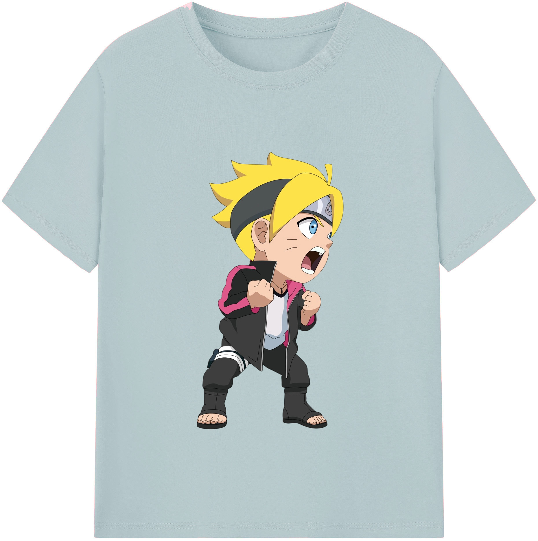 （画像用） NARUTO -ナルト- うずまき ボルト Uzumaki Boruto 綿100％半袖Tシャツ（フロントプリント）